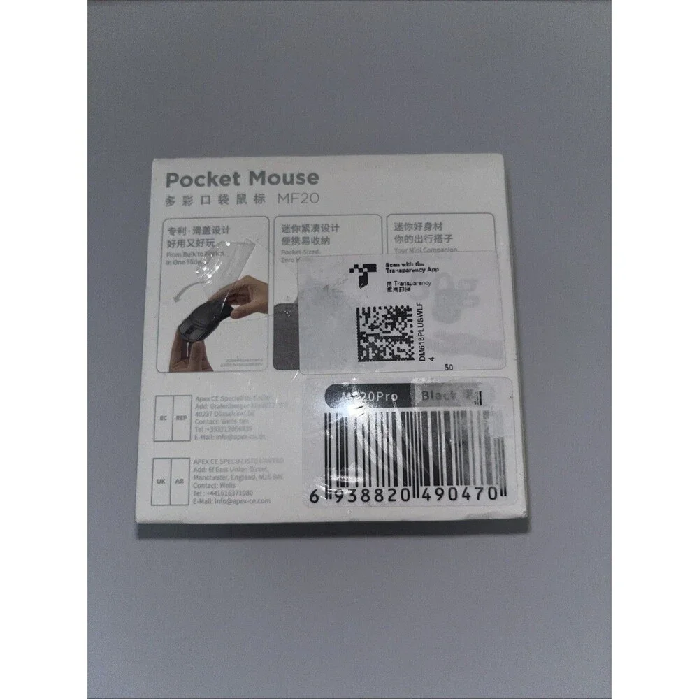 Delux MF20Pro Wireless Pocket Folding Mouse